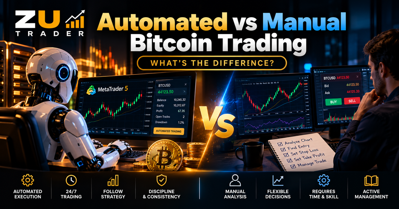 Automated vs Manual Bitcoin Trading: What’s the Difference?