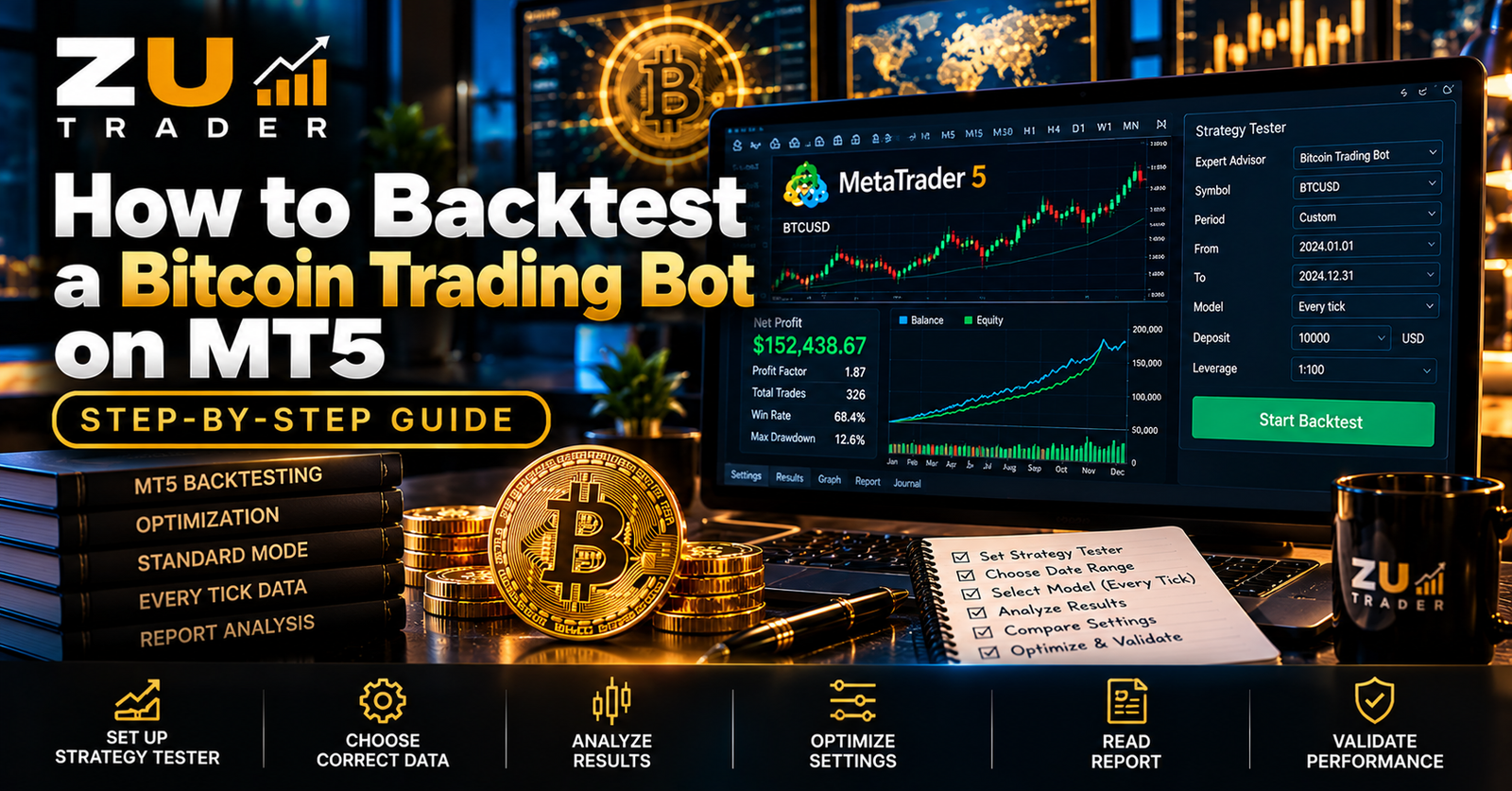 How to Backtest a Bitcoin Trading Bot on MT5: Step-by-Step Guide