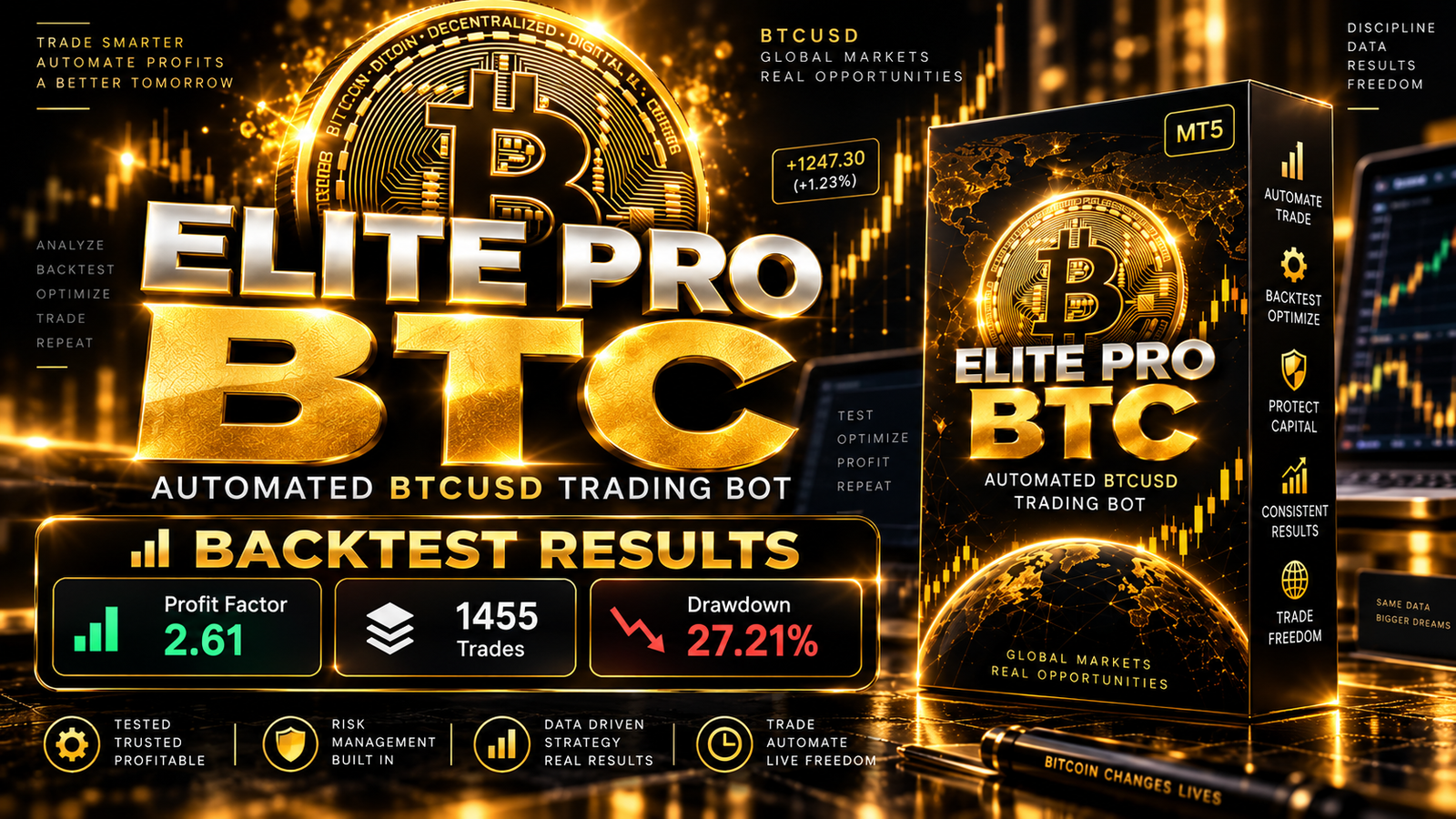 Elite Pro BTC software interface