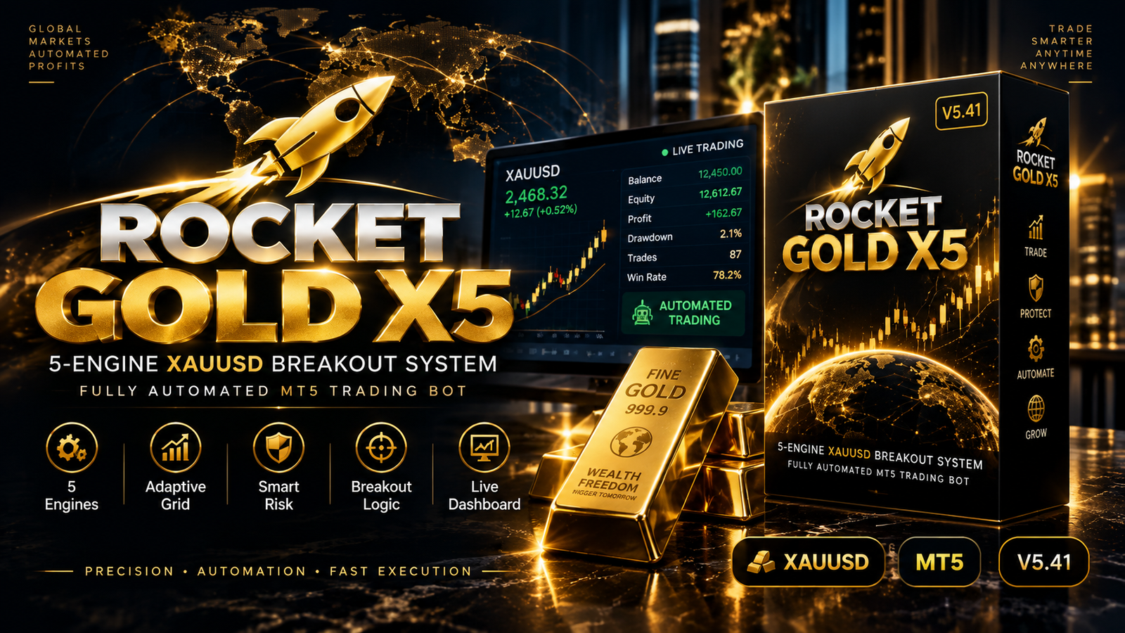 Rocket Gold X5 software interface