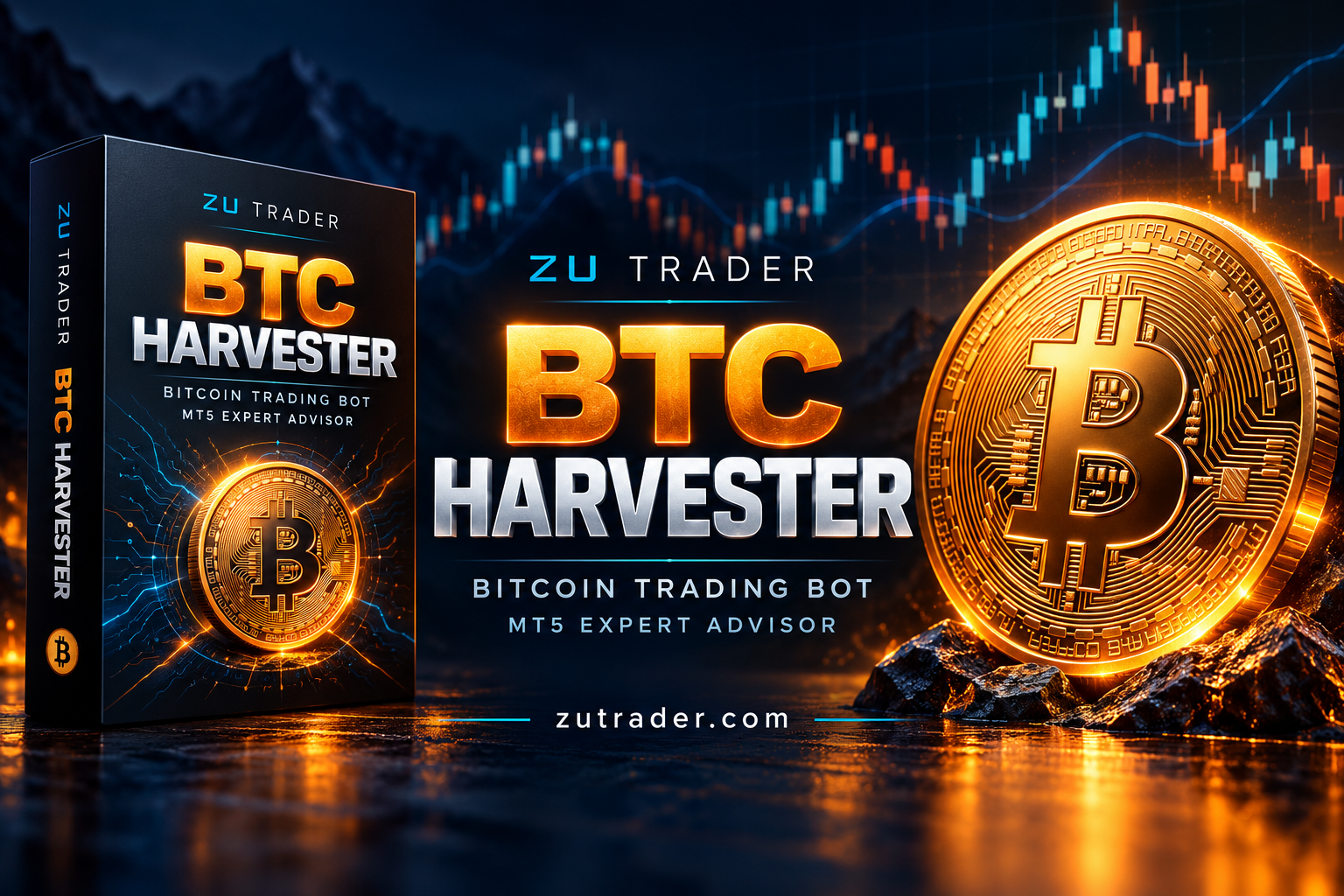 BTC Harvester: Automated Bitcoin Trading Bot for MT5 software interface